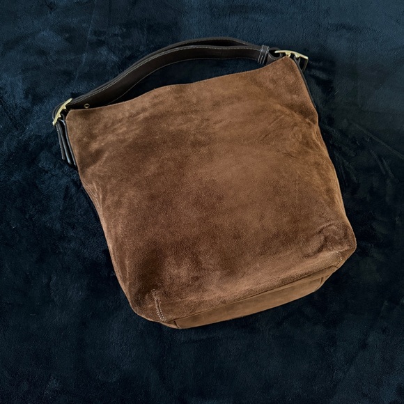 Coach Suede Legacy Bucket Slouch Shoulder Y2K Bag - Picture 3 of 9
